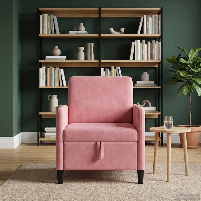 Sofa cu Spațiu de Depozitare Roz 72 x 78 x 87 cm Poliester - WALTI WALTI