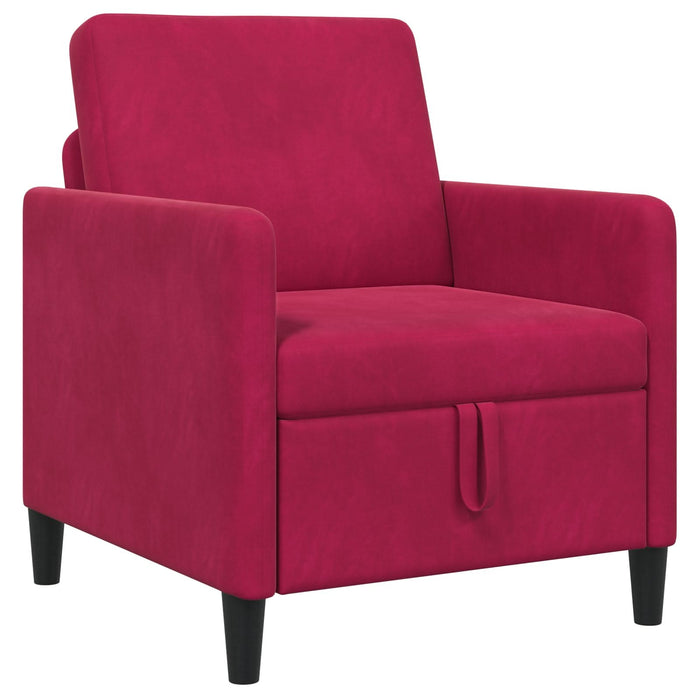 Sofa cu Spațiu de Depozitare Roșu Vin 72 x 78 x 87 cm Poliester - WALTI WALTI
