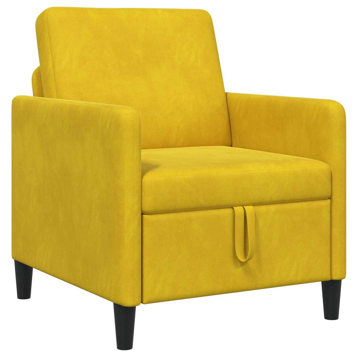 Sofa cu Spațiu de Depozitare Galben 72 x 78 x 87 cm Poliester - WALTI WALTI