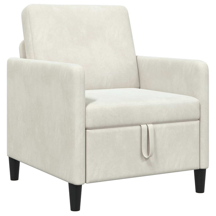 Sofa cu Spațiu de Depozitare Crem 72 x 78 x 87 cm Poliester WALTI