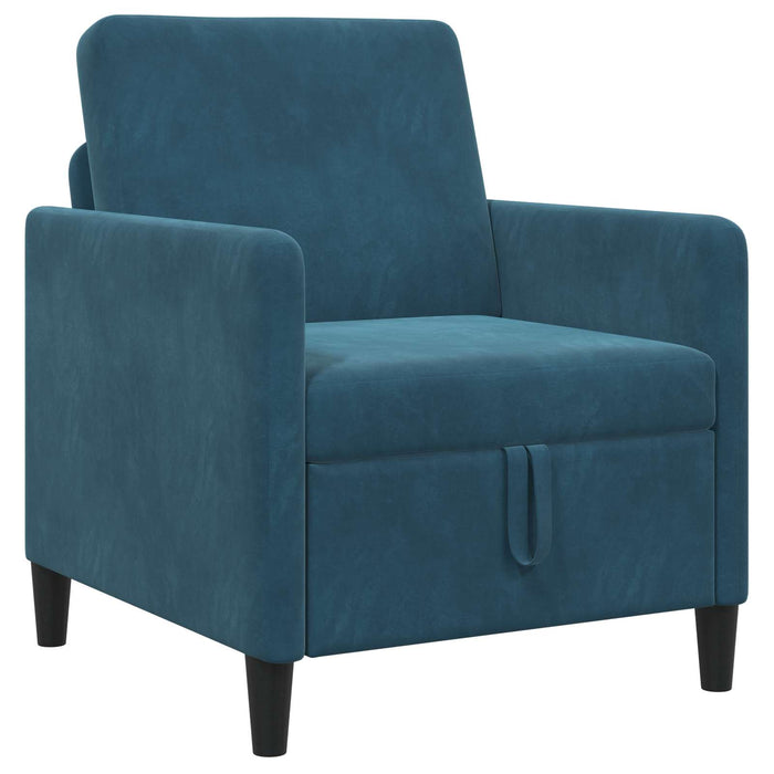 Sofa cu Spațiu de Depozitare albastru 72 x 78 x 87 cm Poliester WALTI