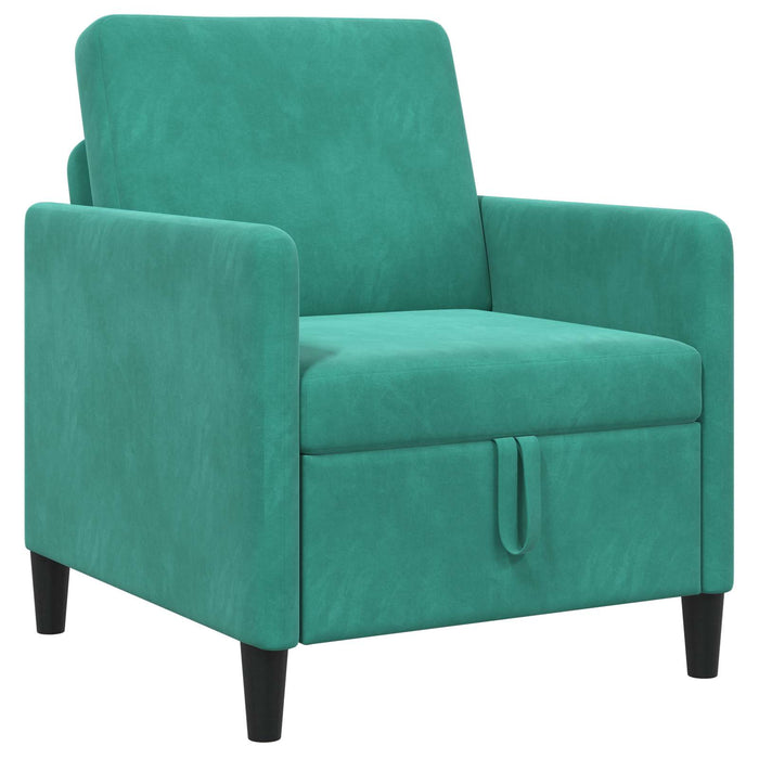 Sofa cu Spațiu de Depozitare Turcoaz 72 x 78 x 87 cm Poliester - WALTI WALTI