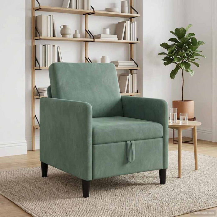 Sofa cu Spațiu de Depozitare Verde Mării 72 x 78 x 87 cm - WALTI WALTI