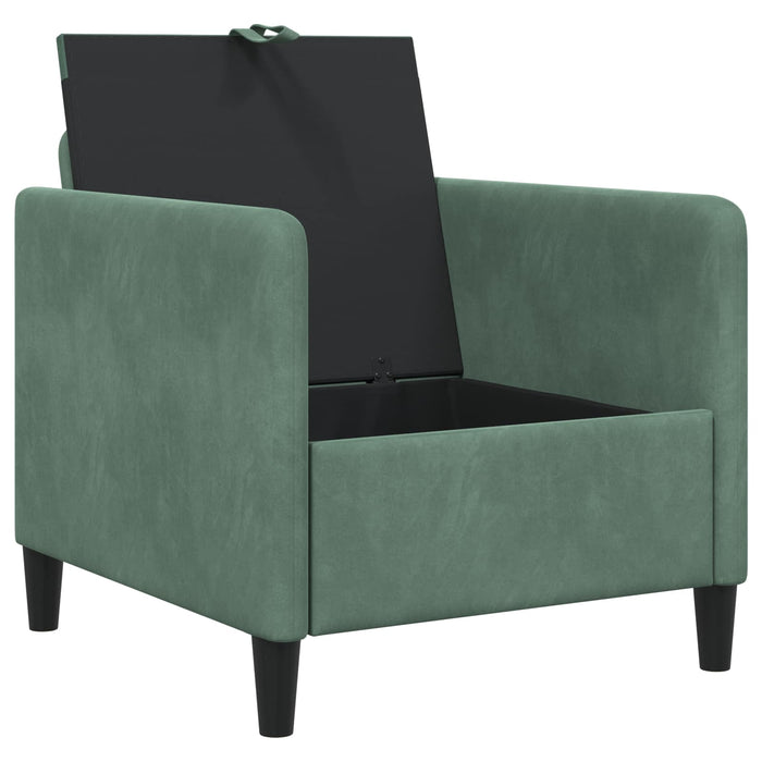 Sofa cu Spațiu de Depozitare Verde Mării 72 x 78 x 87 cm - WALTI WALTI