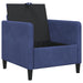 Sofa cu Spațiu de Depozitare Albastru Poliție 72 x 78 x 87 cm - WALTI WALTI