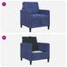 Sofa cu Spațiu de Depozitare Albastru Poliție 72 x 78 x 87 cm - WALTI WALTI