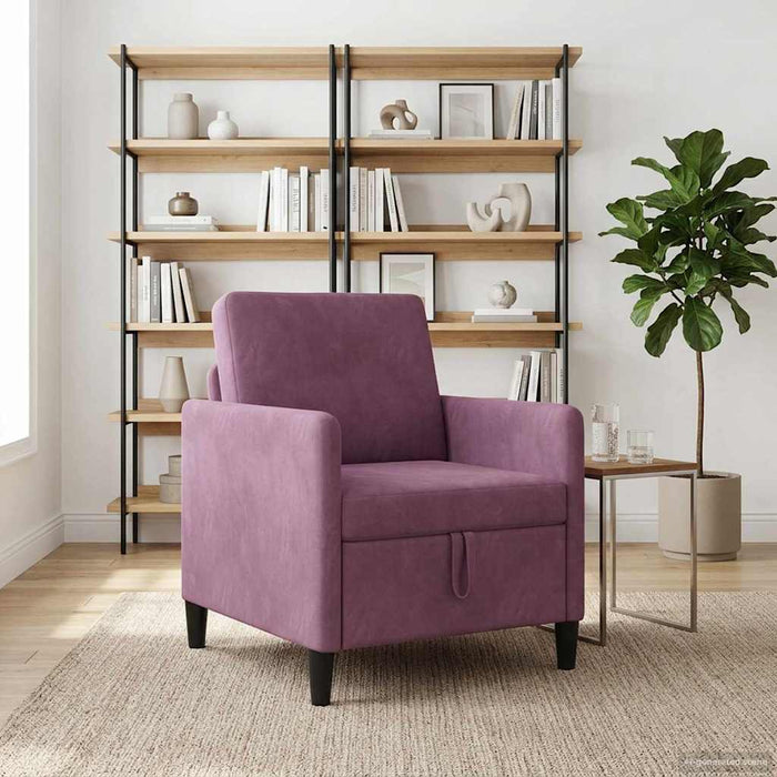 Sofa cu Spațiu de Depozitare Violet 72 x 78 x 87 cm Poliester - WALTI WALTI