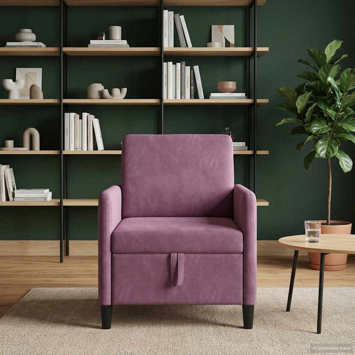 Sofa cu Spațiu de Depozitare Violet 72 x 78 x 87 cm Poliester - WALTI WALTI