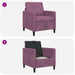Sofa cu Spațiu de Depozitare Violet 72 x 78 x 87 cm Poliester - WALTI WALTI