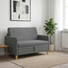 Sofa cu Spațiu de Depozitare Gri închis 122 x 78 x 87 cm - WALTI WALTI