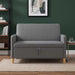 Sofa cu Spațiu de Depozitare Gri închis 122 x 78 x 87 cm - WALTI WALTI