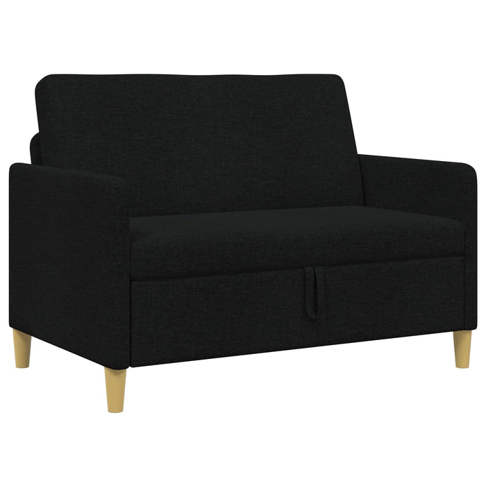 Sofa cu Spațiu de Depozitare Negru 122 x 78 x 87 cm Poliester - WALTI WALTI