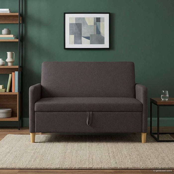 Sofa cu Spațiu de Depozitare Maro închis 122 x 78 x 87 cm WALTI