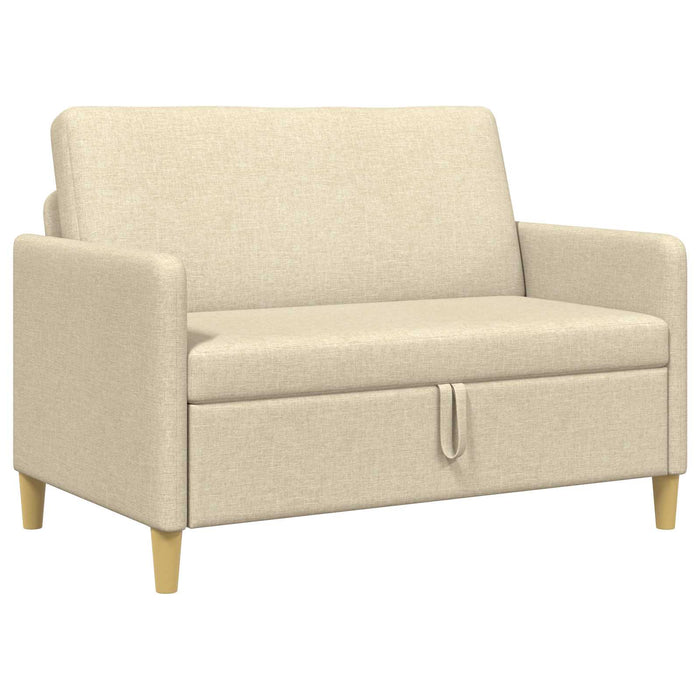 Sofa cu Spațiu de Depozitare Crem 122 x 78 x 87 cm Poliester - WALTI WALTI