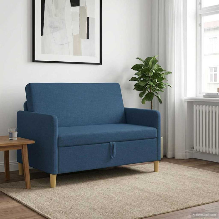 Sofa cu Spațiu de Depozitare albastru 122 x 78 x 87 cm - WALTI WALTI