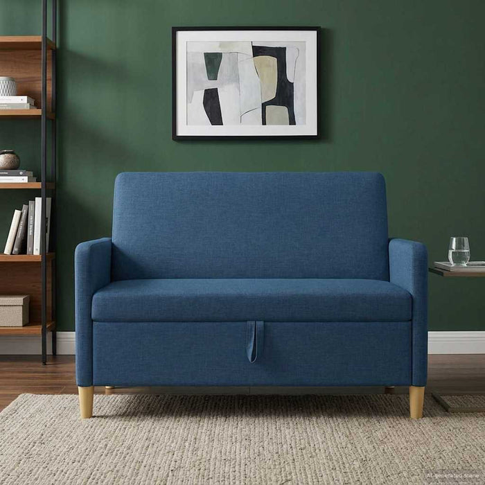 Sofa cu Spațiu de Depozitare albastru 122 x 78 x 87 cm - WALTI WALTI