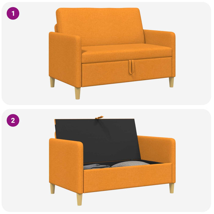 Sofa cu Spațiu de Depozitare Galben Întunecat 122 x 78 x 87 cm - WALTI WALTI