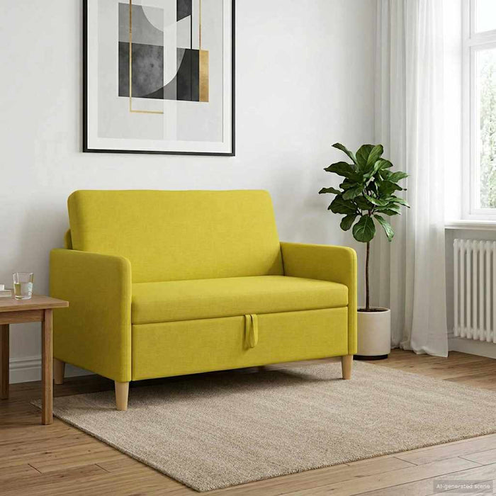 Sofa cu Spațiu de Depozitare Galben Deschis 122 x 78 x 87 cm - WALTI WALTI