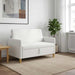 Sofa cu Spațiu de Depozitare Alb 122 x 78 x 87 cm Poliester - WALTI WALTI