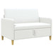 Sofa cu Spațiu de Depozitare Alb 122 x 78 x 87 cm Poliester - WALTI WALTI