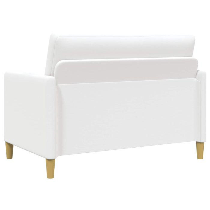 Sofa cu Spațiu de Depozitare Alb 122 x 78 x 87 cm Poliester - WALTI WALTI