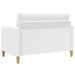 Sofa cu Spațiu de Depozitare Alb 122 x 78 x 87 cm Poliester - WALTI WALTI