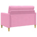 Sofa cu Spațiu de Depozitare Roz 122 x 78 x 87 cm Poliester - WALTI WALTI