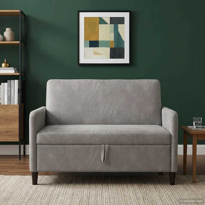 Sofa cu Spațiu de Depozitare Gri deschis 122 x 78 x 87 cm - WALTI WALTI