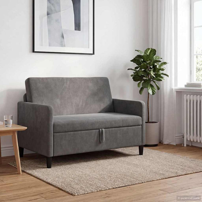 Sofa cu Spațiu de Depozitare Gri închis 122 x 78 x 87 cm - WALTI WALTI