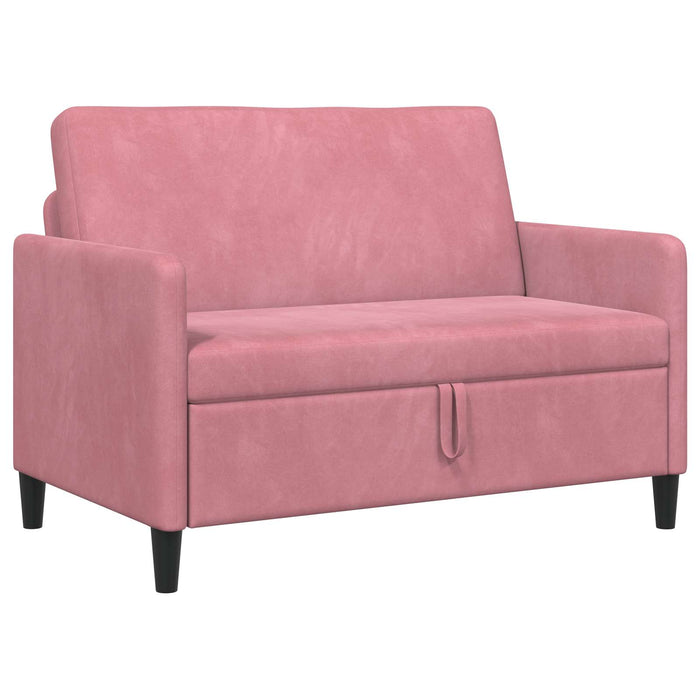 Sofa cu Spațiu de Depozitare Roz 122 x 78 x 87 cm Poliester - WALTI WALTI