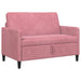 Sofa cu Spațiu de Depozitare Roz 122 x 78 x 87 cm Poliester - WALTI WALTI