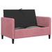 Sofa cu Spațiu de Depozitare Roz 122 x 78 x 87 cm Poliester - WALTI WALTI