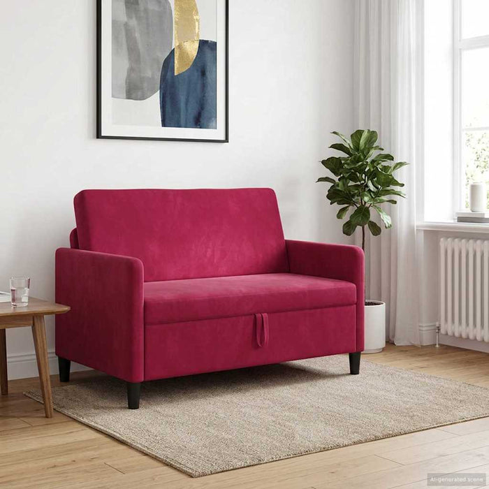 Sofa cu Spațiu de Depozitare Roșu Vin 122 x 78 x 87 cm - WALTI WALTI