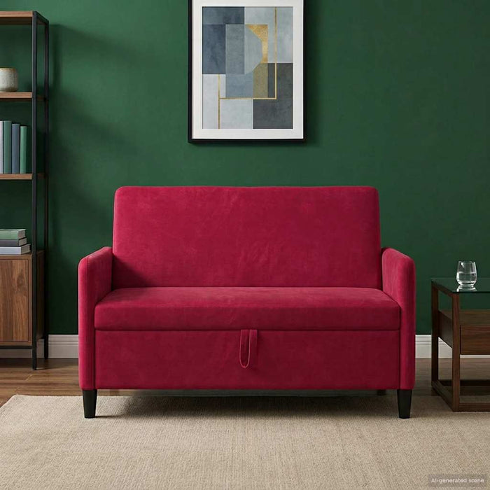 Sofa cu Spațiu de Depozitare Roșu Vin 122 x 78 x 87 cm - WALTI WALTI