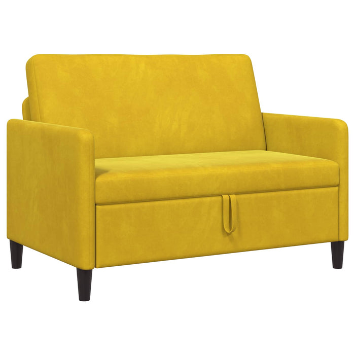 Sofa cu Spațiu de Depozitare Galben 122 x 78 x 87 cm Poliester - WALTI WALTI