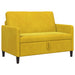 Sofa cu Spațiu de Depozitare Galben 122 x 78 x 87 cm Poliester - WALTI WALTI