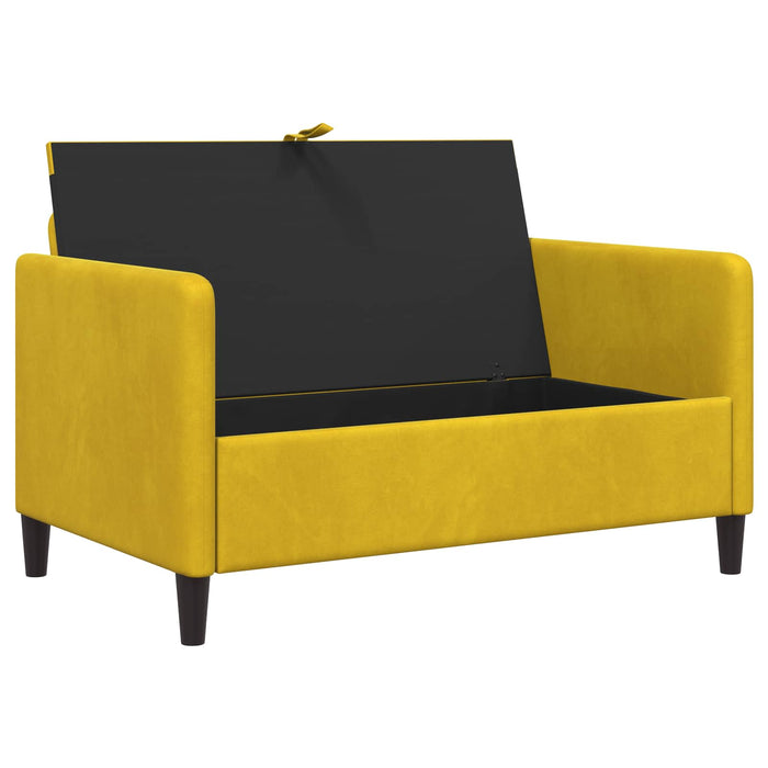 Sofa cu Spațiu de Depozitare Galben 122 x 78 x 87 cm Poliester - WALTI WALTI