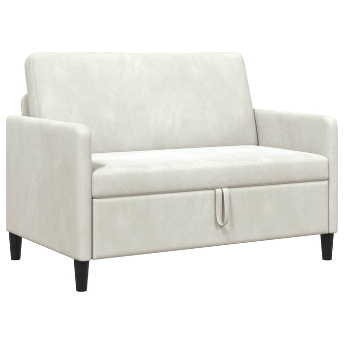 Sofa cu Spațiu de Depozitare Crem 122 x 78 x 87 cm Poliester - WALTI WALTI