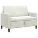 Sofa cu Spațiu de Depozitare Crem 122 x 78 x 87 cm Poliester - WALTI WALTI