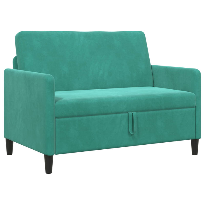 Sofa cu Spațiu de Depozitare Turcoaz 122 x 78 x 87 cm Poliester - WALTI WALTI