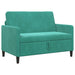 Sofa cu Spațiu de Depozitare Turcoaz 122 x 78 x 87 cm Poliester - WALTI WALTI