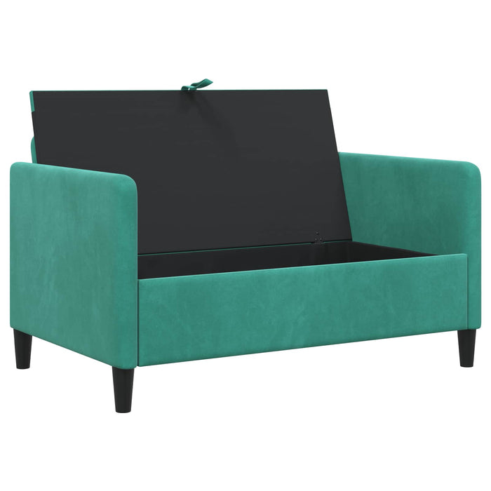 Sofa cu Spațiu de Depozitare Turcoaz 122 x 78 x 87 cm Poliester - WALTI WALTI