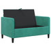 Sofa cu Spațiu de Depozitare Turcoaz 122 x 78 x 87 cm Poliester - WALTI WALTI