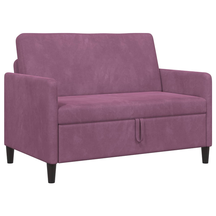 Sofa cu Spațiu de Depozitare Violet 122 x 78 x 87 cm Poliester - WALTI WALTI