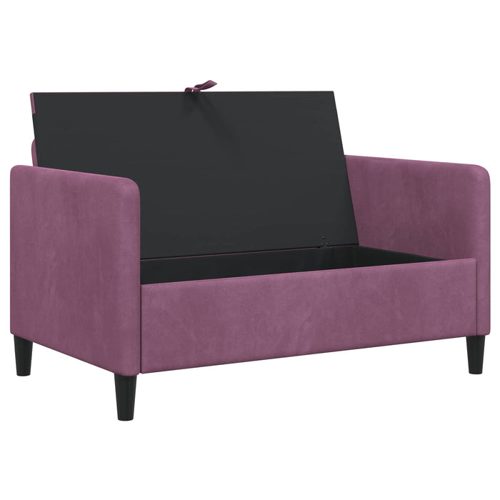 Sofa cu Spațiu de Depozitare Violet 122 x 78 x 87 cm Poliester - WALTI WALTI