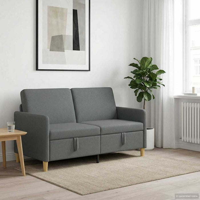 Sofa cu Spațiu de Depozitare Gri închis 152 x 78 x 87 cm - WALTI WALTI