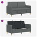 Sofa cu Spațiu de Depozitare Gri închis 152 x 78 x 87 cm - WALTI WALTI
