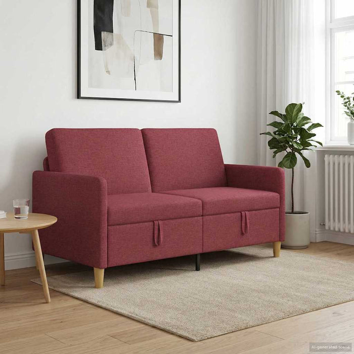 Sofa cu Spațiu de Depozitare Roșu Vin 152 x 78 x 87 cm - WALTI WALTI