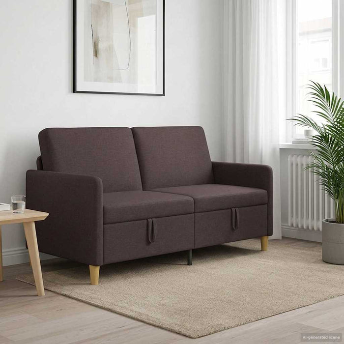 Sofa cu Spațiu de Depozitare Maro închis 152 x 78 x 87 cm - WALTI WALTI