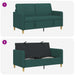 Sofa cu Spațiu de Depozitare Verde închis 152 x 78 x 87 cm - WALTI WALTI
